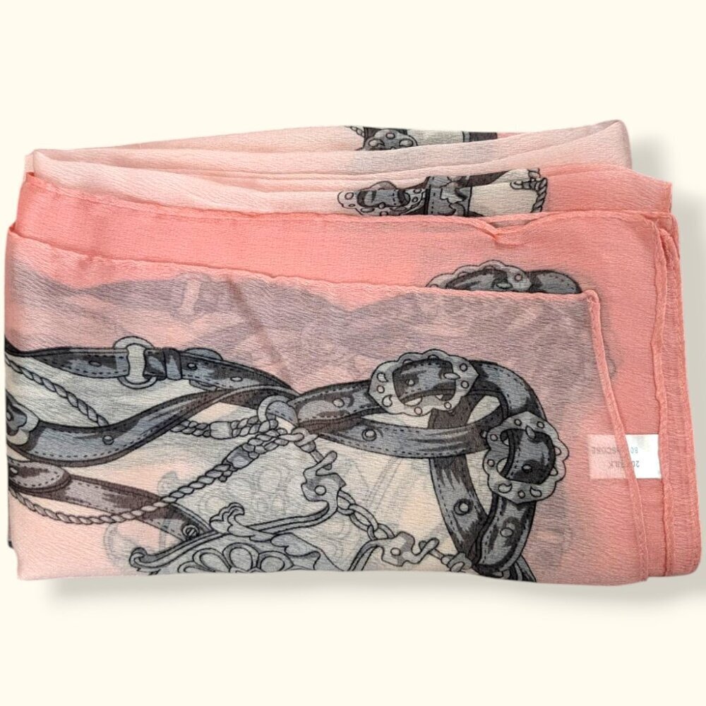 XL Pink Rectangular Purse Pattern Scarf - Picture 3 of 7